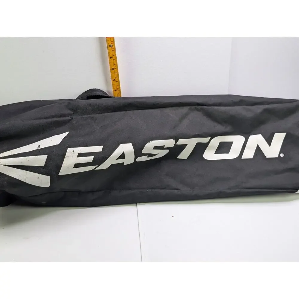 Easton Baseball Softball Bat Equipment Bag Black White Carry Duffel Used